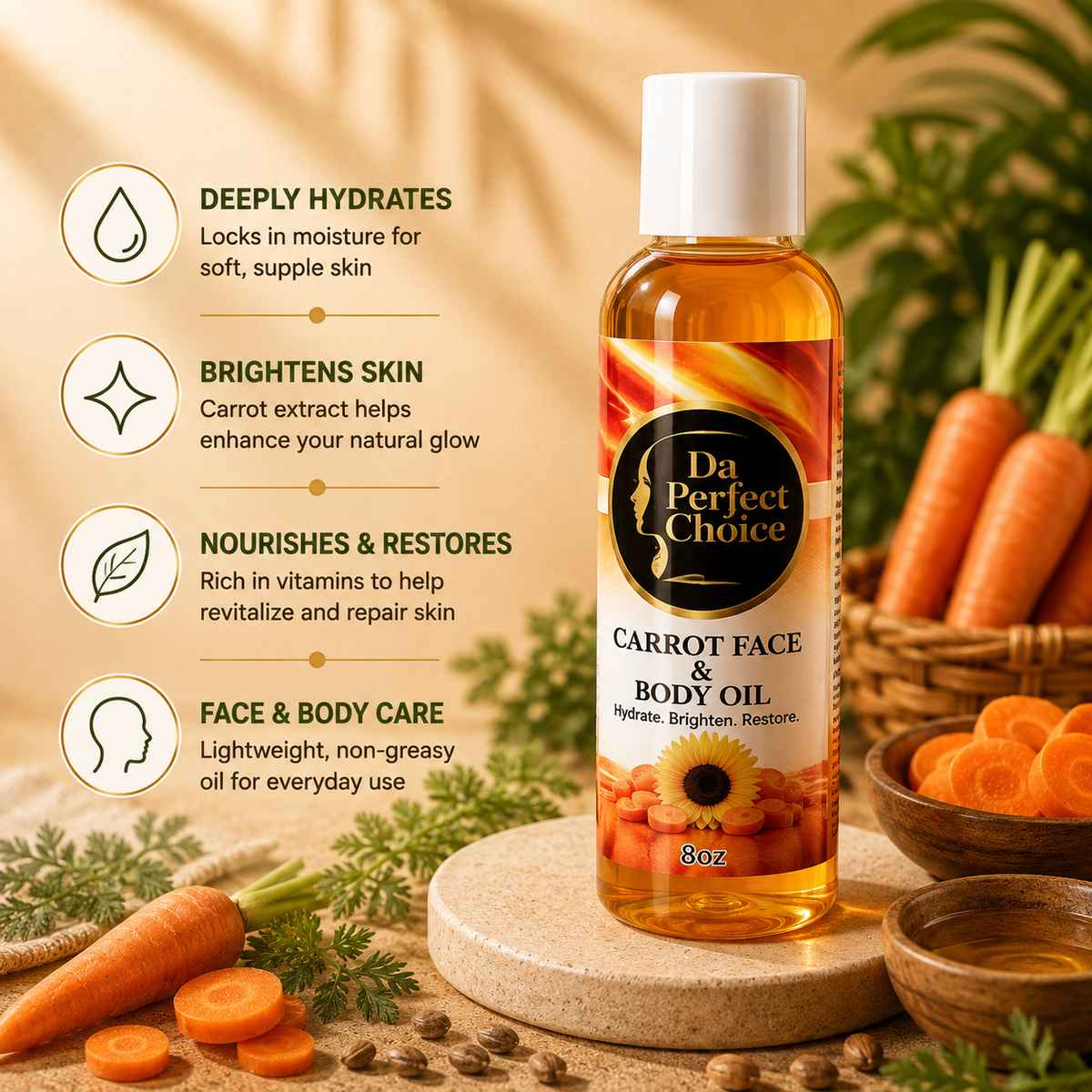 Da Carrot Face & Boby Oil