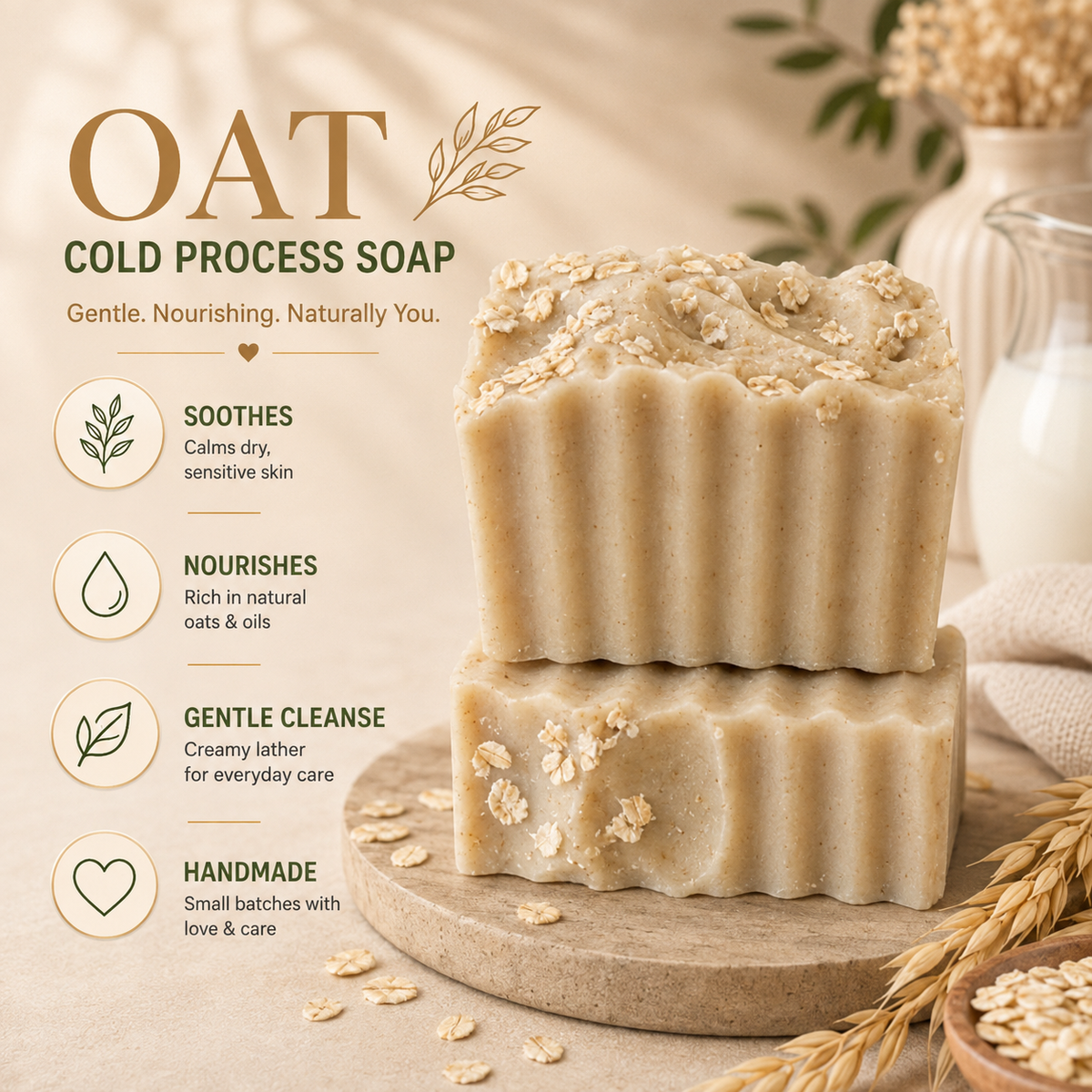 Da Oat & Honey Cold Process Soap