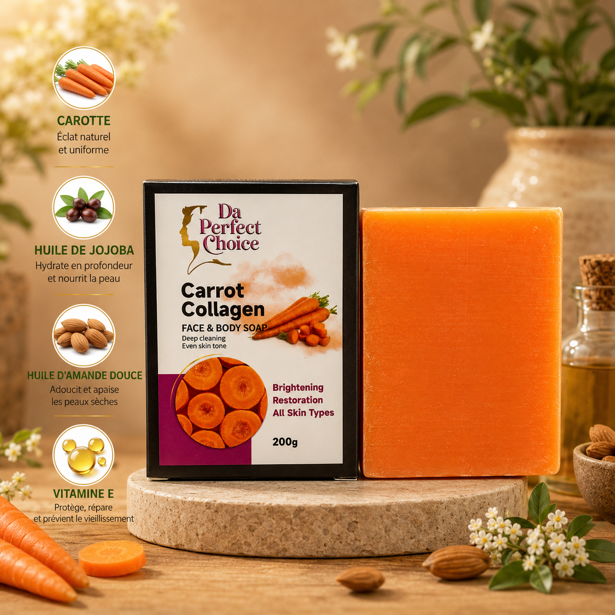 Da Carrot Collagen Soap