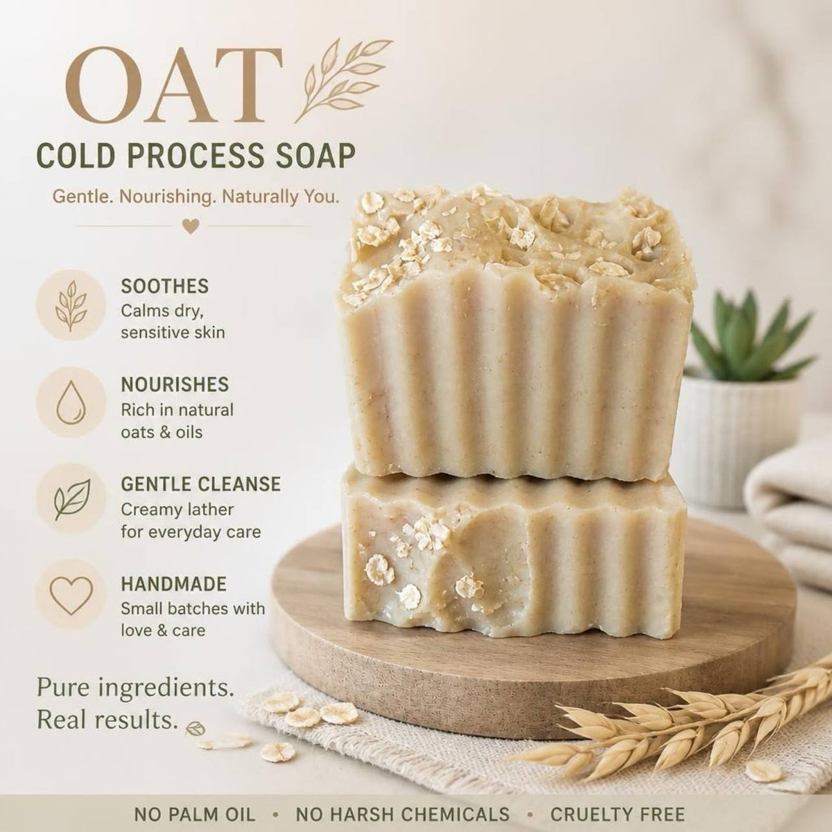Da Oat & Honey Cold Process Soap